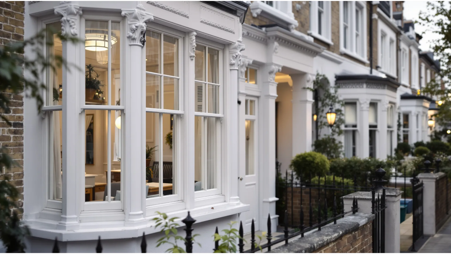 Elegant period property with bespoke timber sash windows